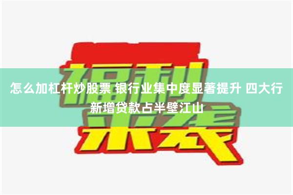 怎么加杠杆炒股票 银行业集中度显著提升 四大行新增贷款占半壁江山