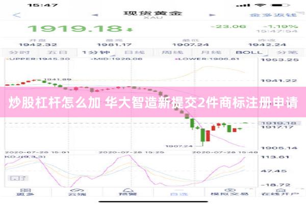 炒股杠杆怎么加 华大智造新提交2件商标注册申请