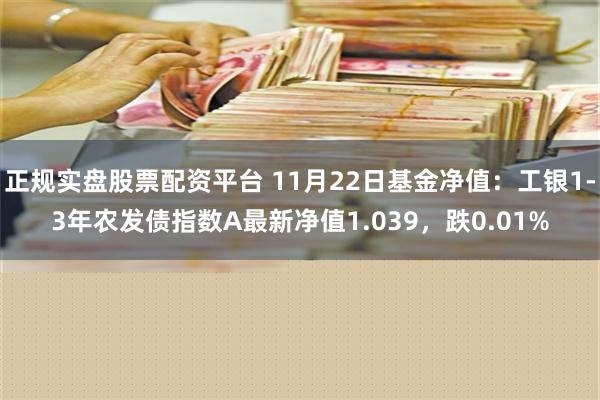 正规实盘股票配资平台 11月22日基金净值：工银1-3年农发债指数A最新净值1.039，跌0.01%